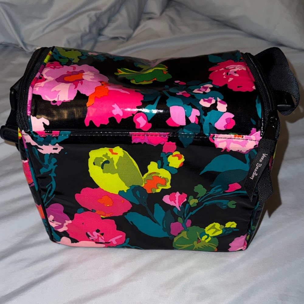 Vera Bradley Floral Black Women's Insulated Lunch Bag - Picture 4 of 6